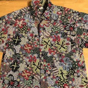 Guess By Marciano L USA Made Floral Print Shirt